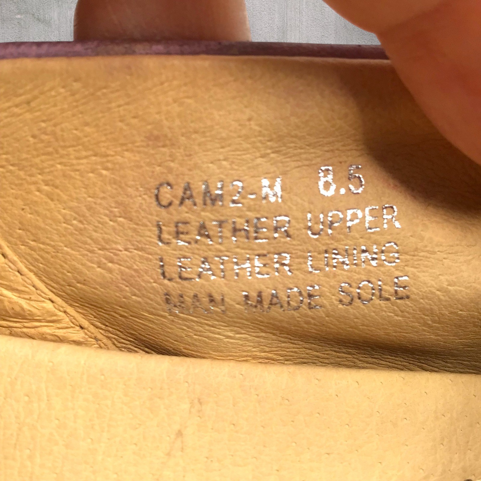 Chocolat Blu CAM2 Plum Purple Leather Pleated Ballet Flats Shoes Moccasin Sz 8.5