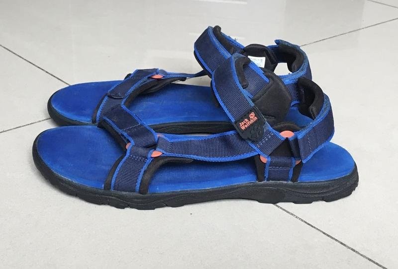 women jack wolfskin sandals navy 40