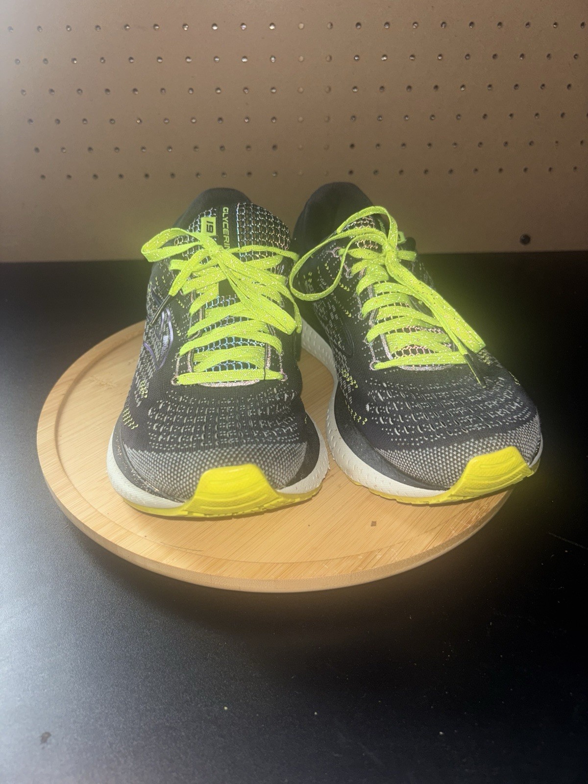 Brooks Glycerin Size 8.5 Women / GTS 19 Black/Metallic/yellow