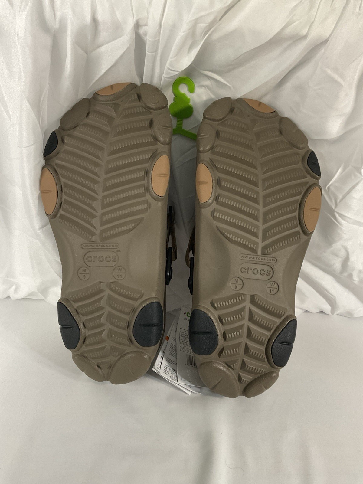 Crocs All Terarain Clogs Unisex with lining Slip On Shoes M9/W11 NWT Taupe