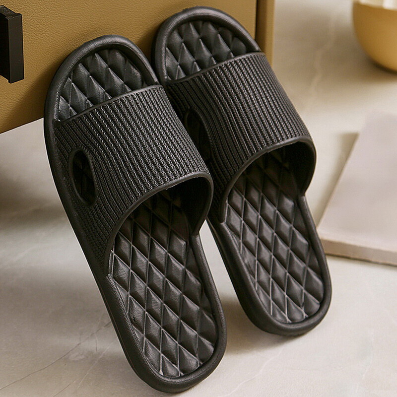 Indoor Shower Bath Slippers Women Men Non-Slip Home Bathroom Slippers Shoes
