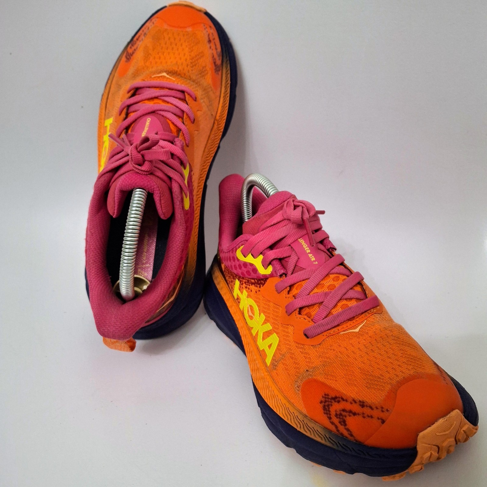 Hoka One One Women Challenger ATR 7 GTX GORE-TEX Running Sneaker Orange Pink 6.5