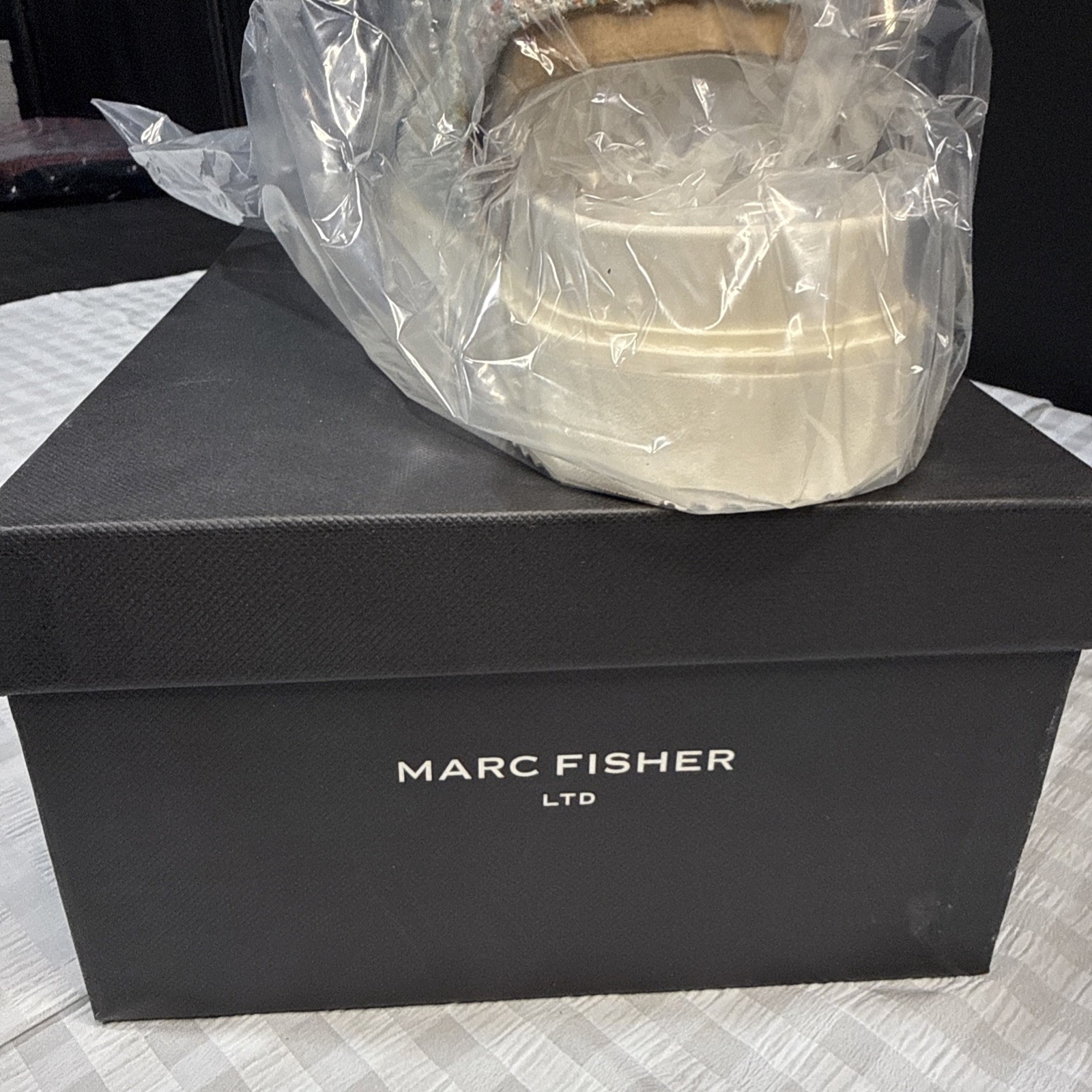 Marc Fisher mIAGENDA 3, Blue 420 Platform Wedge Sandal, Women’s Shoe Size 10 New