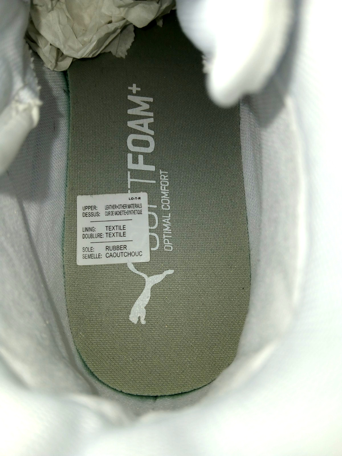 Puma Kaia Mid Leather Platform Sneakers Women Size 7M White / Black /Silver NEW