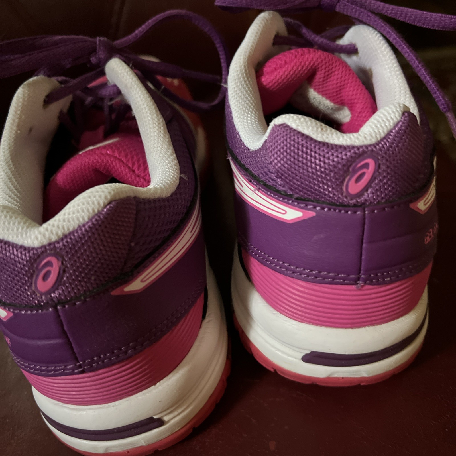 Asics 556Y Gel-Game 5 Pink Purple White Athletic Tennis Shoes Women’s Size 5