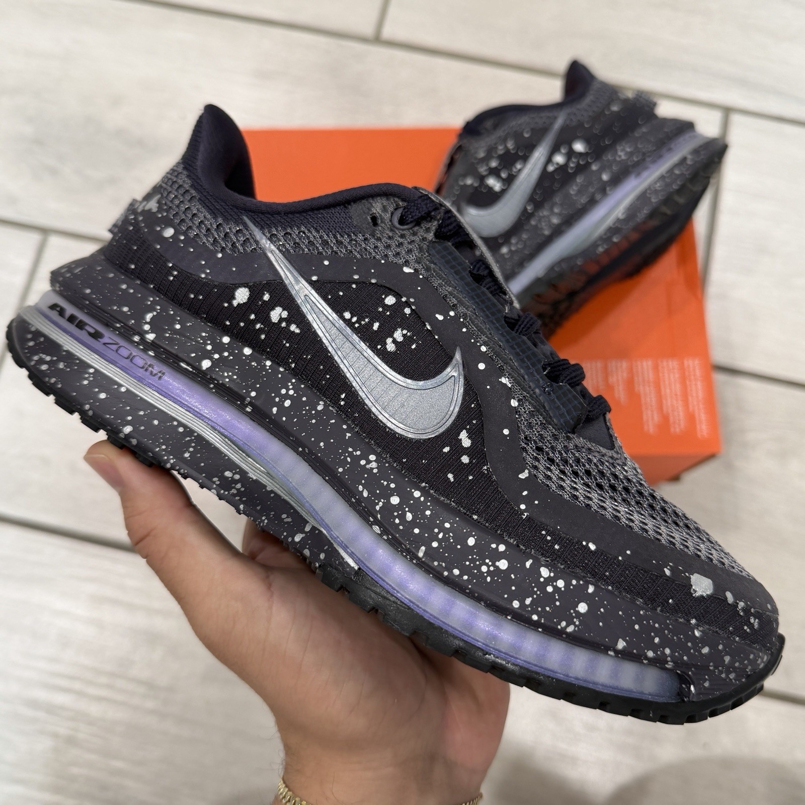 NIKE PEGASUS PREMIUM SE CAVE PURPLE/METALLIC SILVER/BLACK Size 6 IH0861-500