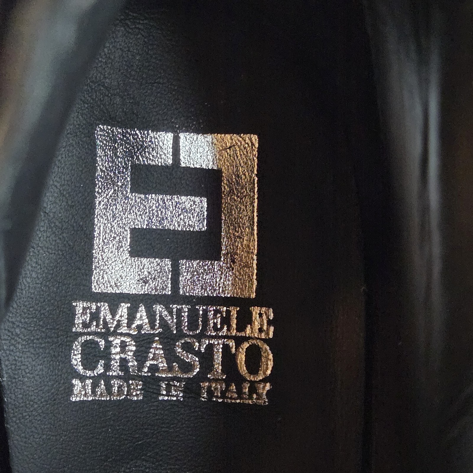 Studded Leather Boots Italy Emanuele Crasto Sz9.5 LEATHER ZIP Goth Steampunk NEW