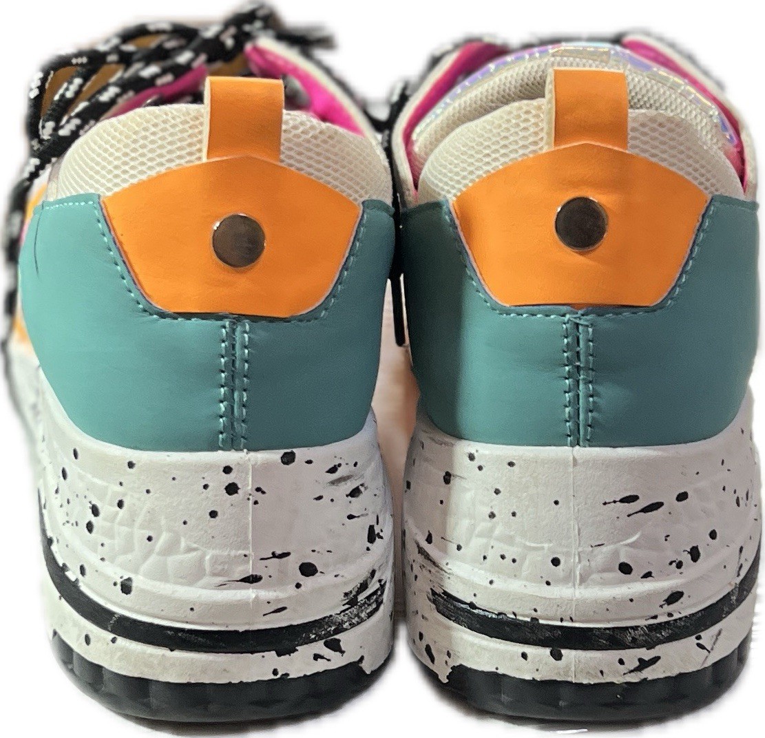 Sneakers Chunky Women Size 7½ – 8 Retro 90’s Cape Robin Multi-Color Lace Up
