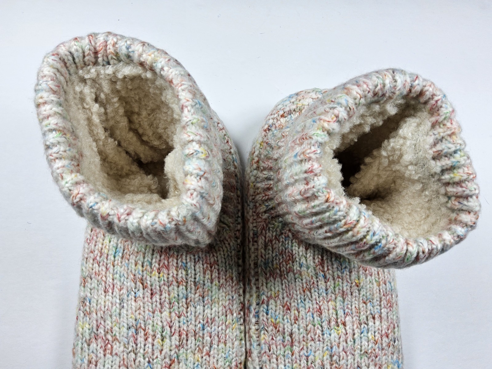Bombas Sherpa Lined Gripper Bootie Slippers House Shoes Size S W7-8.5