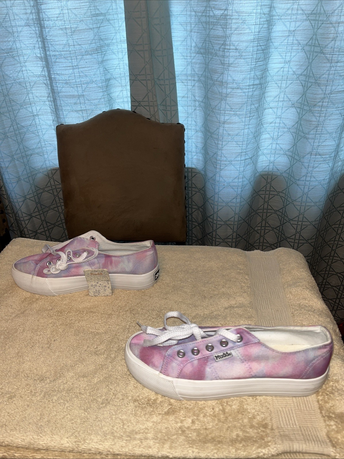 Mudd pink Purple tie dye sneakers bohemian gypsy hipster hippie Women Size 7 New