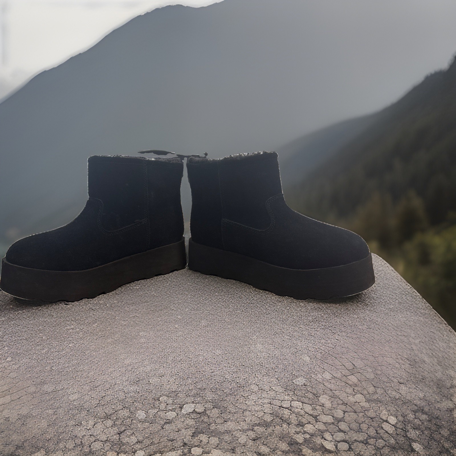 Women Time and Tru Ankle Boots with Platform Sole Size 6