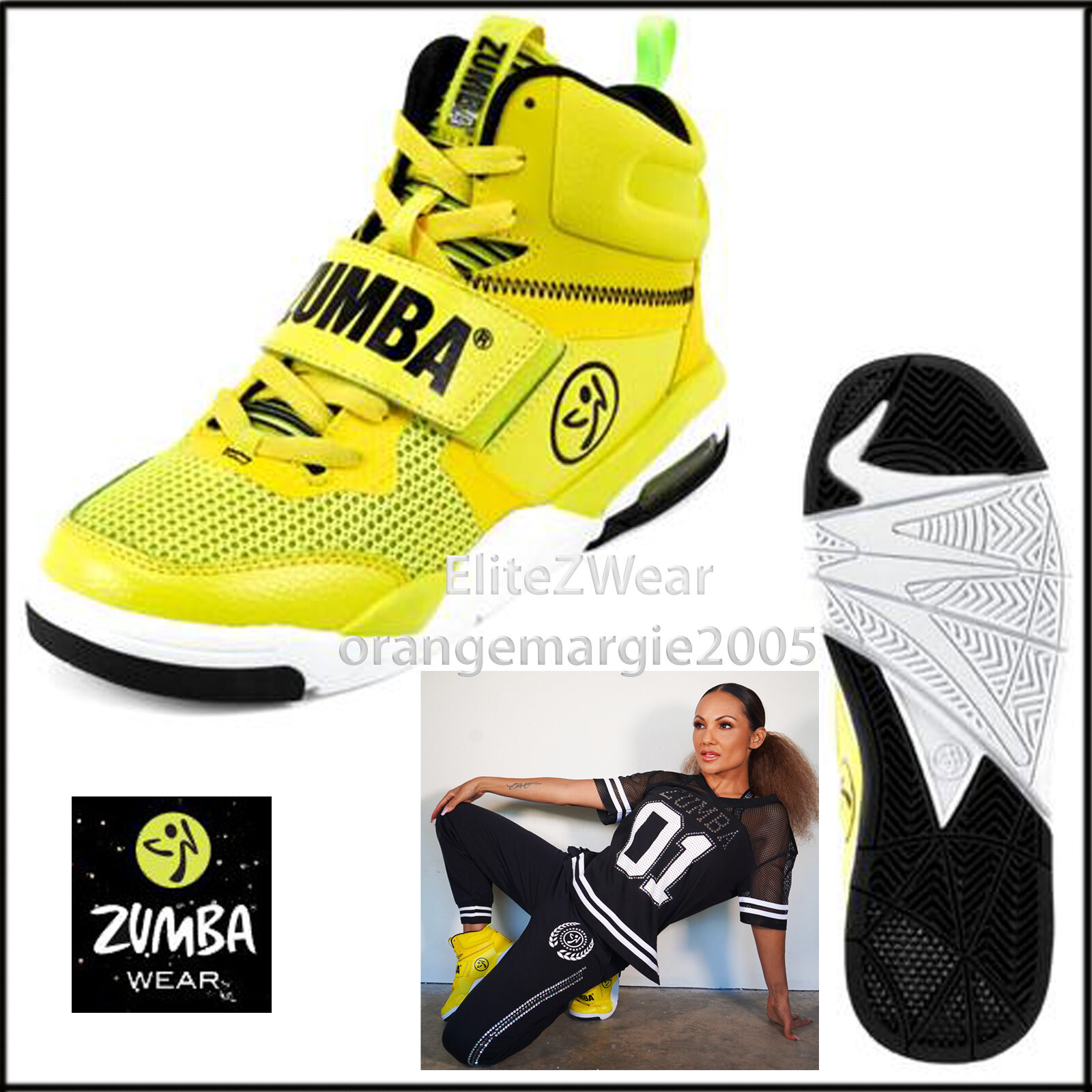 ZUMBA HIGH TOP SHOES TRAINERS DANCE FITNESS SNEAKERS MaxSupport Zumbas Top Line