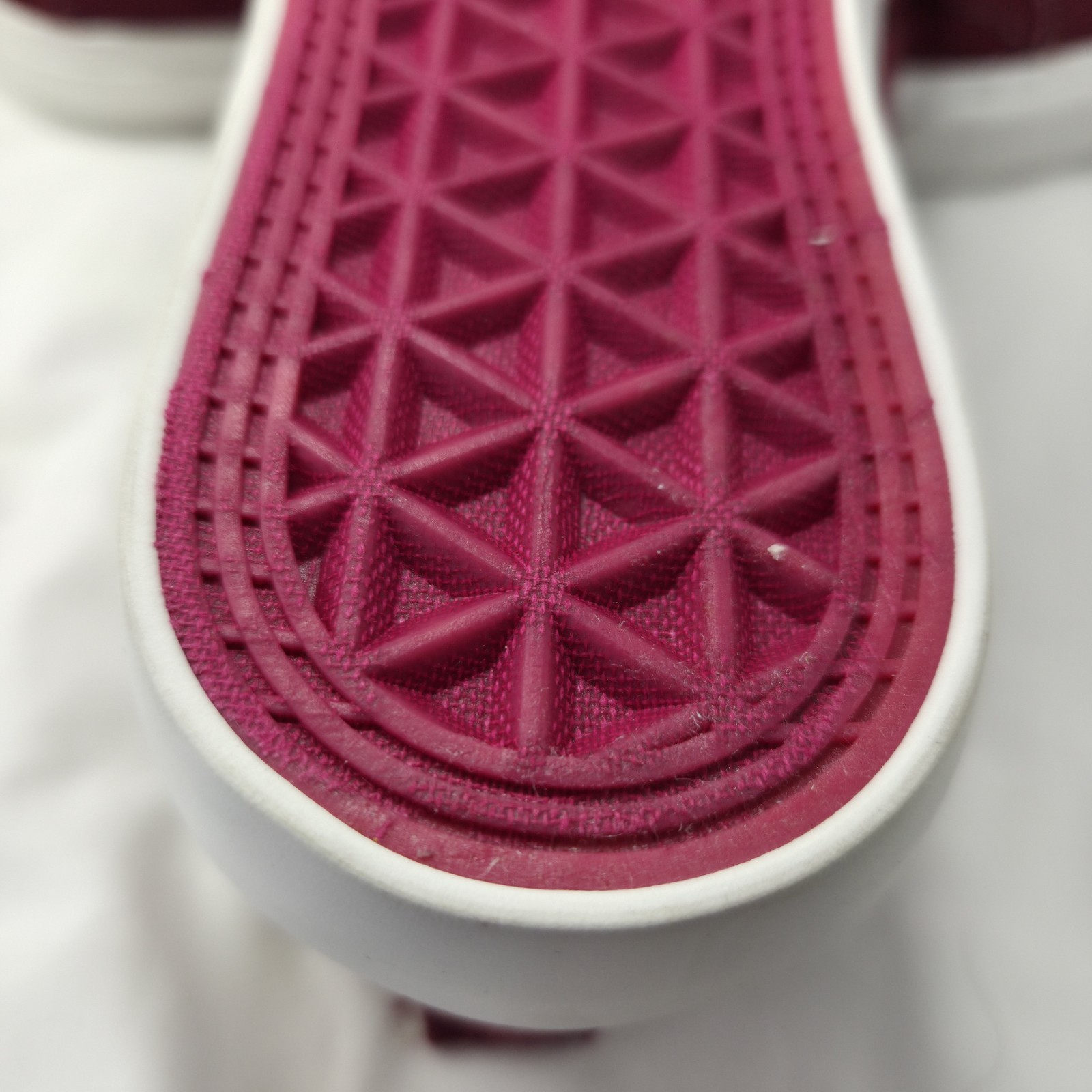 Corkys Babalu Womens Size 8 Burgundy Distressed Laceless Canvas Slip On Loafers