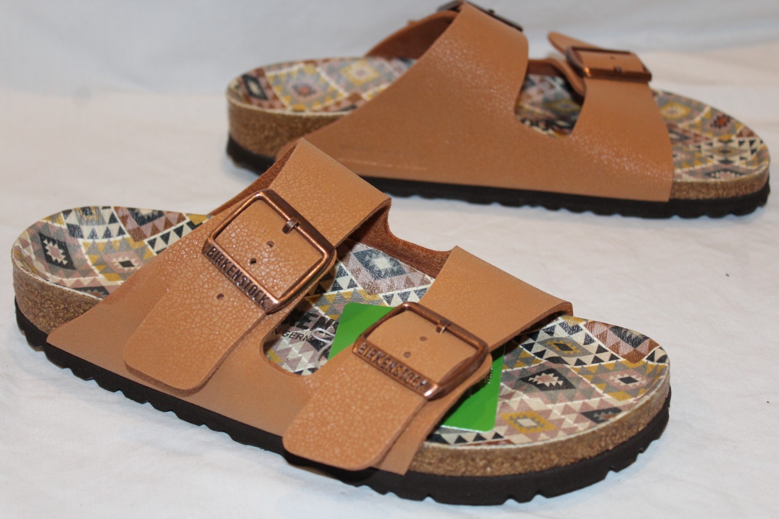 Birkenstock Women’s Arizona Leather Sandals PECAN EU 37 US 6-6.5 NIB NARROW