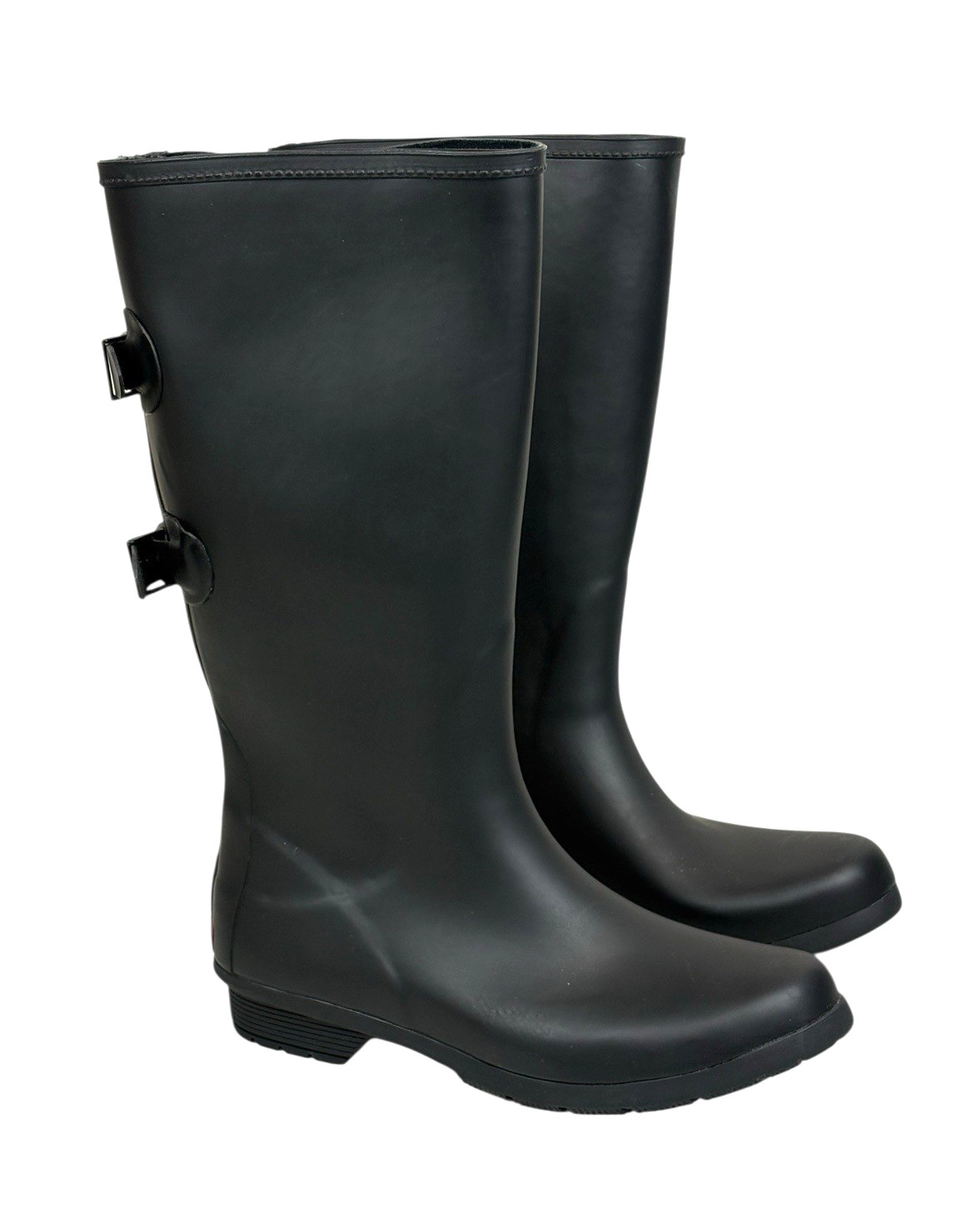 Chooka Versa Mid-Calf Rubber Rain Boots Black Women’s Size 10