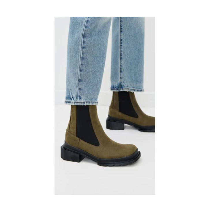 Dr Martens MAYBOLE SQUARE TOE TALL CHELSEA BOOTS MSRP$260 GORGEOUS & CHIC