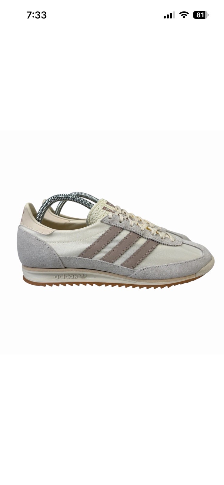 10.5W Adidas SL 72 OG Off White Taupe Shoes JH7394 Women’s