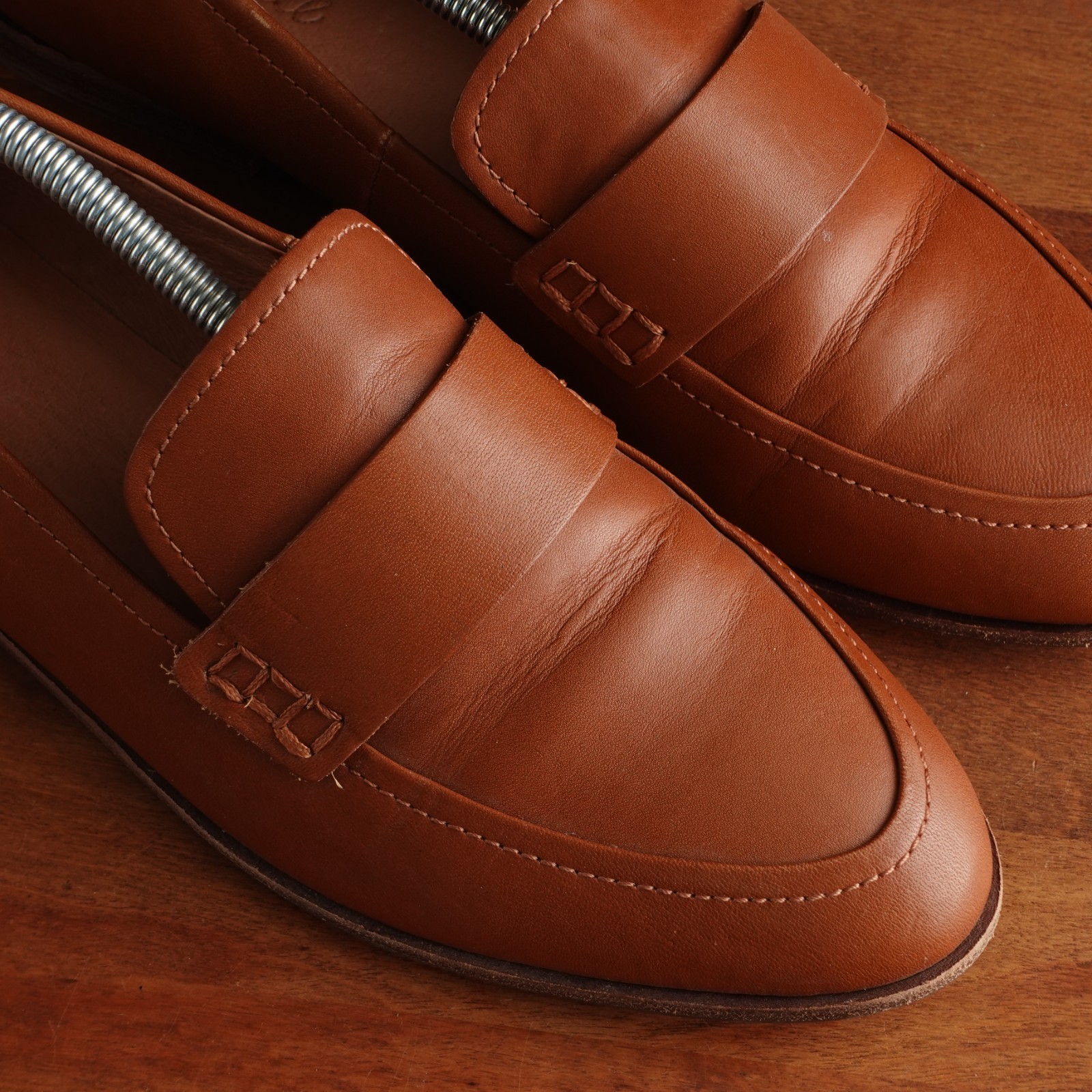 Madewell Loafer WMS SZ 10 Brown Alex Leather Career Office Business Casual Shoes