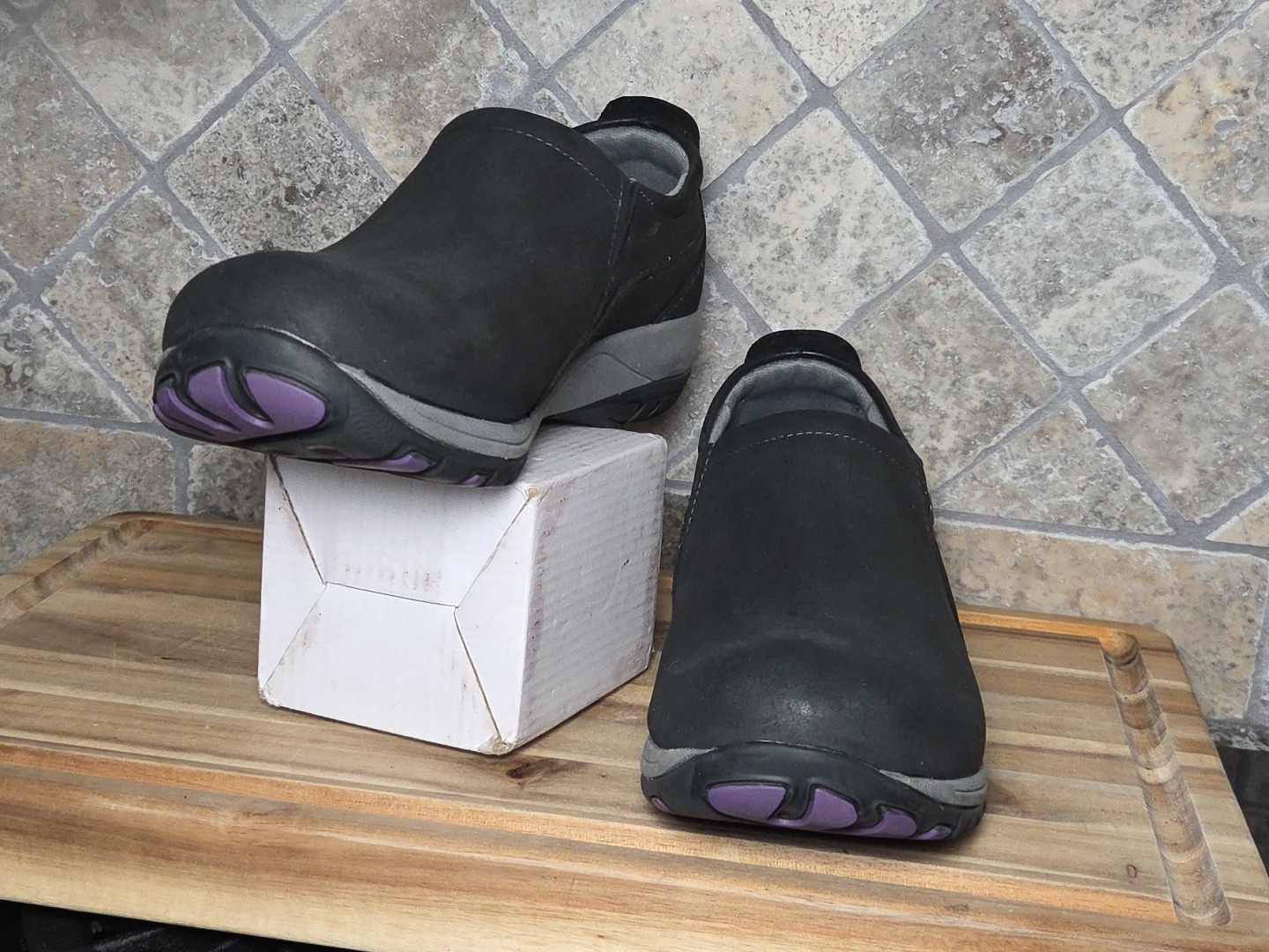 Dansko Patti Women’s Waterproof Casual Shoes Black Milled Nubuck Size 11.5-12 M