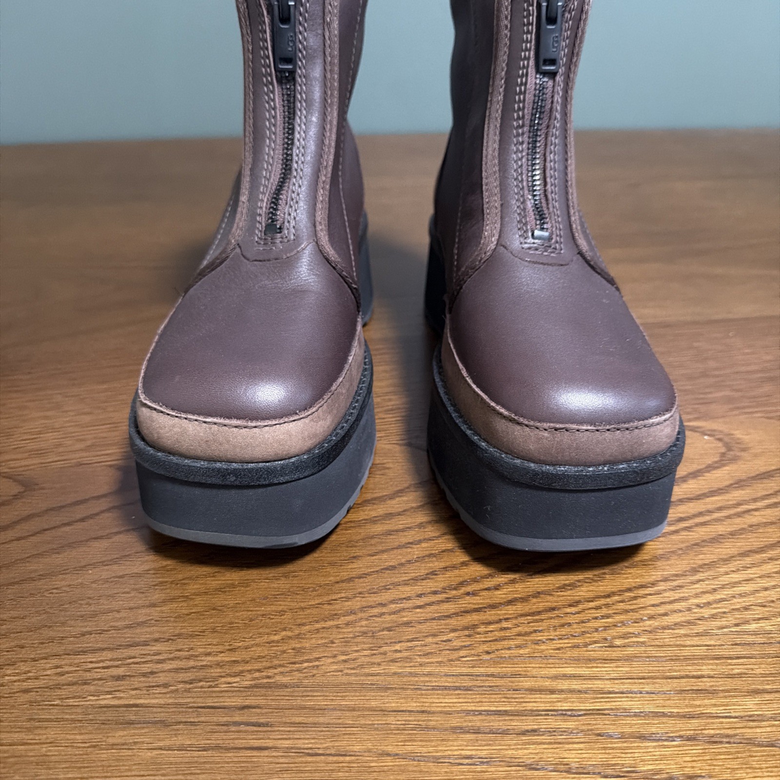 UGG Women’s Cityfun Zip Water-Resistant Platform Bootie in Burnt Cedar, Size 8