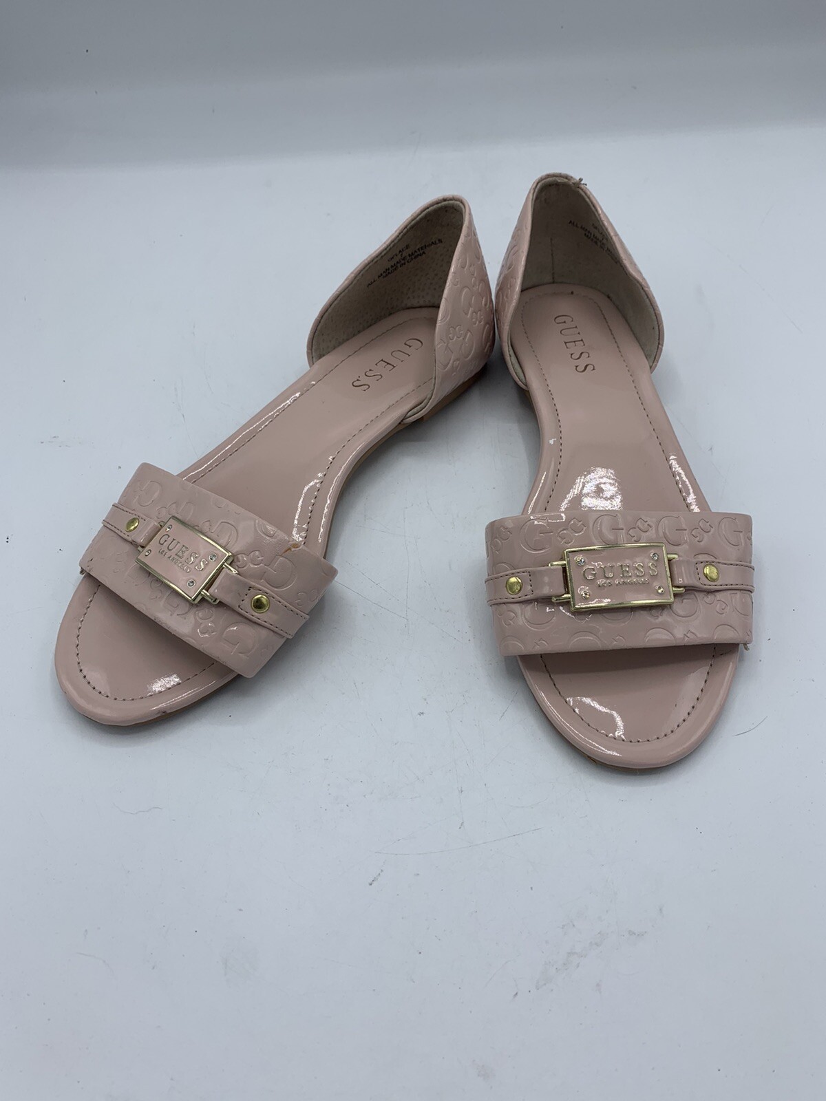 Guess Womens Shoes Open Toe Gflace Blush Pink Size 7