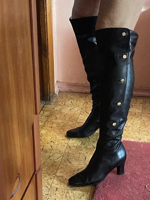 Women Bruno Magli boots black leather 40