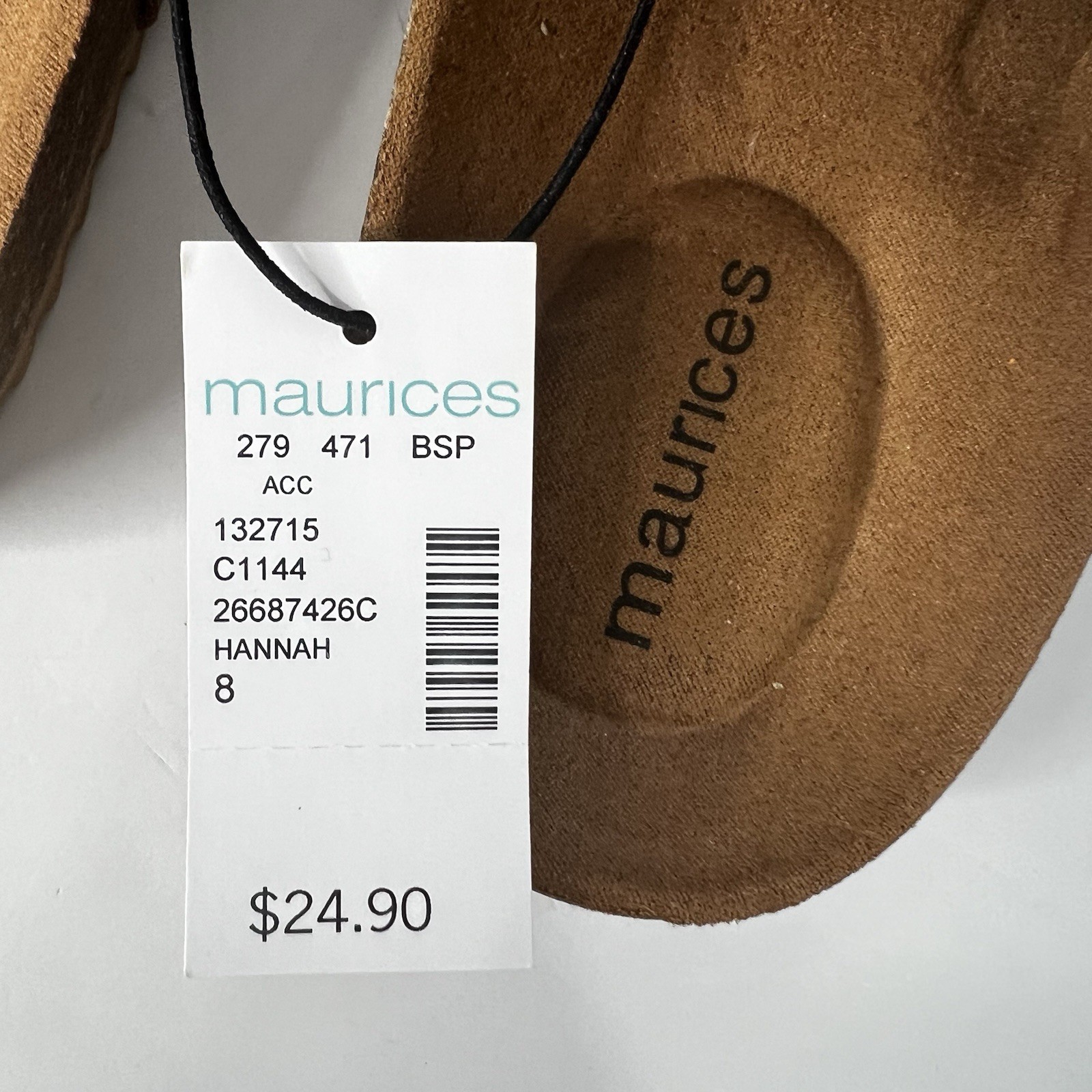 MAURICES Women’s Slip On Sandals Sz 8 Color Brown All Man-Made Materials
