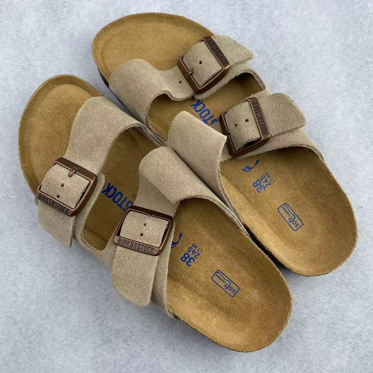NEW Birkenstock Arizona Suede Leather Soft Footbed Unisex Sandals All Colors