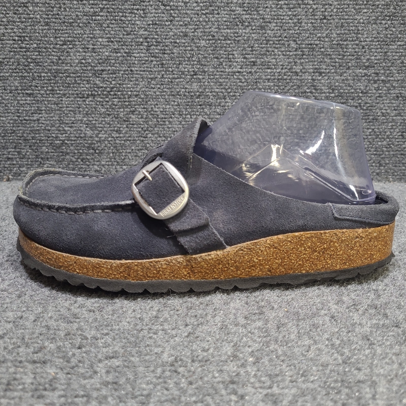 Birkenstock Buckley Blue Grey Suede Clog Cork Shoes Women’s Size EU 37 / US 6