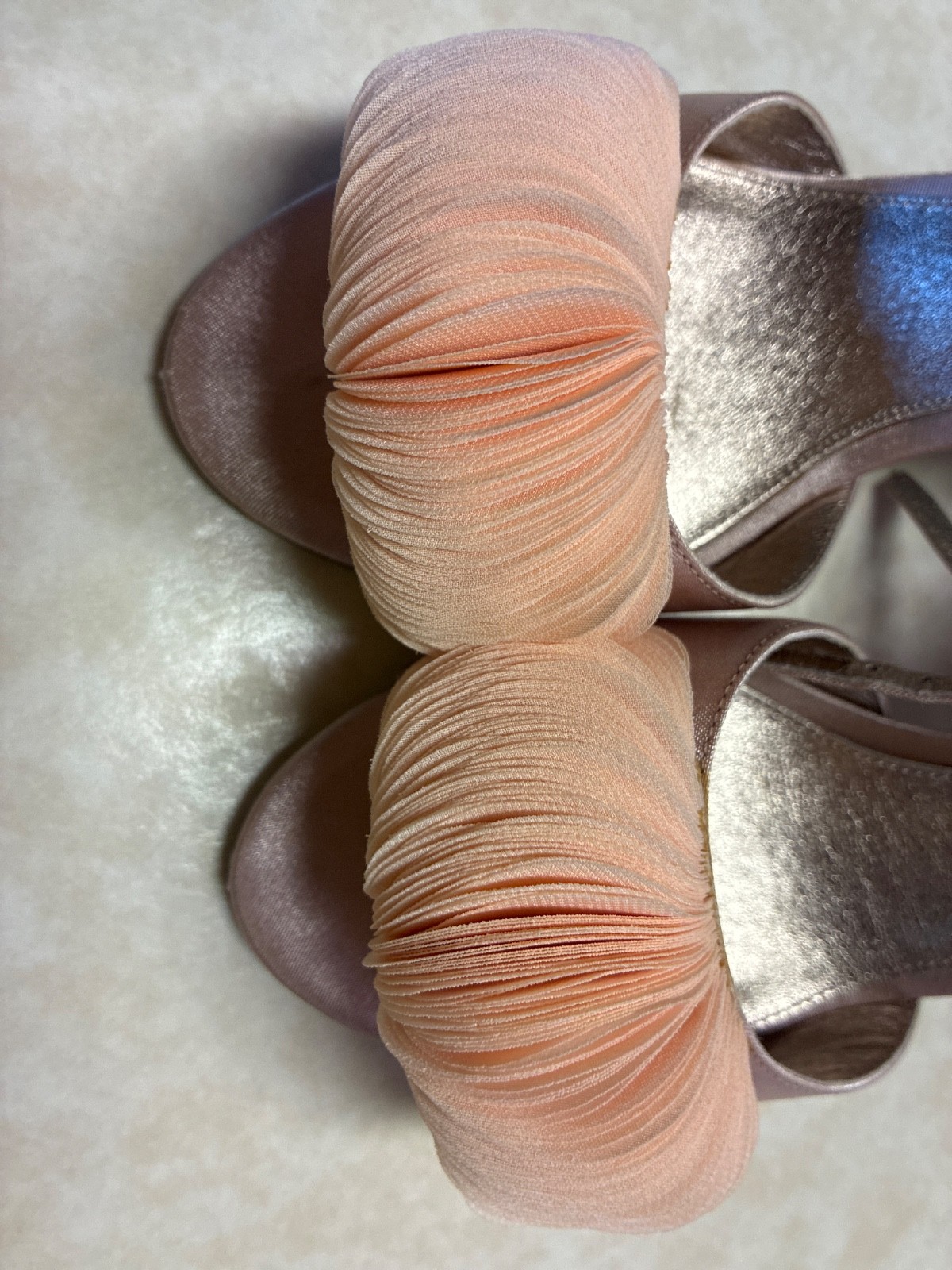 Adrianna Papell High Heels Gracie Blush Pink Peach Size 6.5 6 1/2 GUC