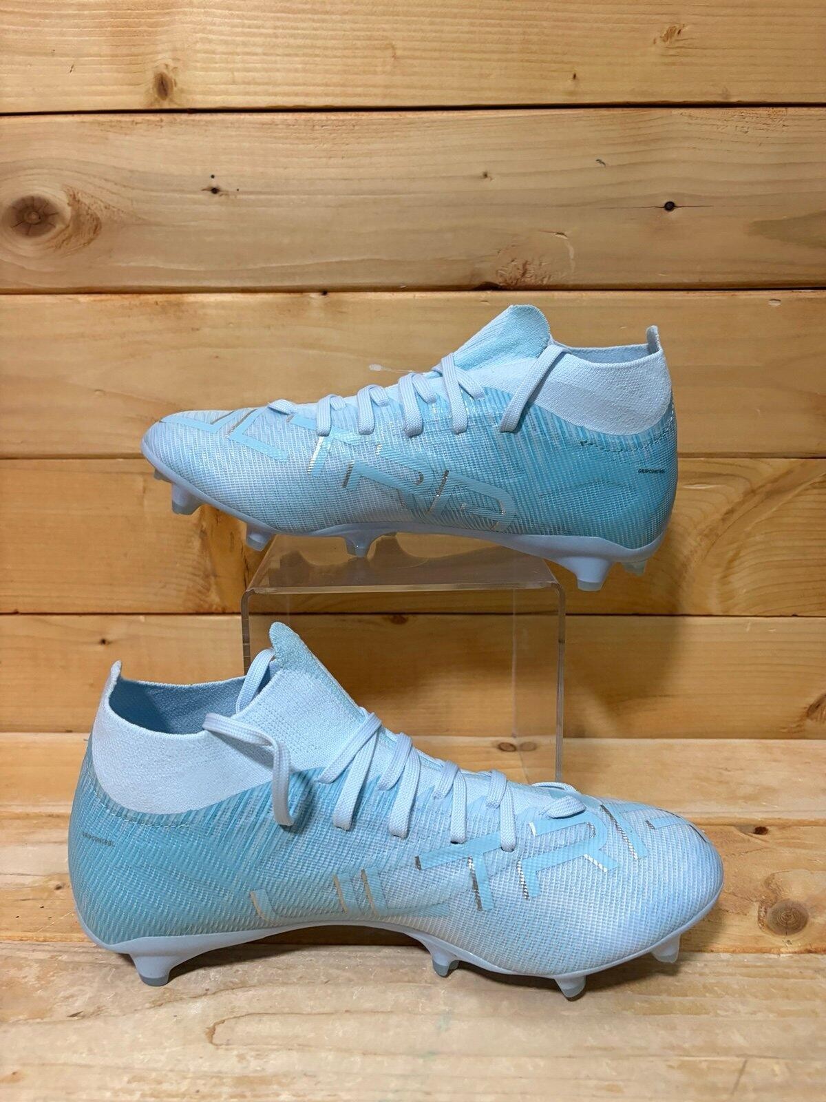 New Puma Ultra Match 5 FG AG Soccer Cleats White Blue Women’s Size 6 108640-01