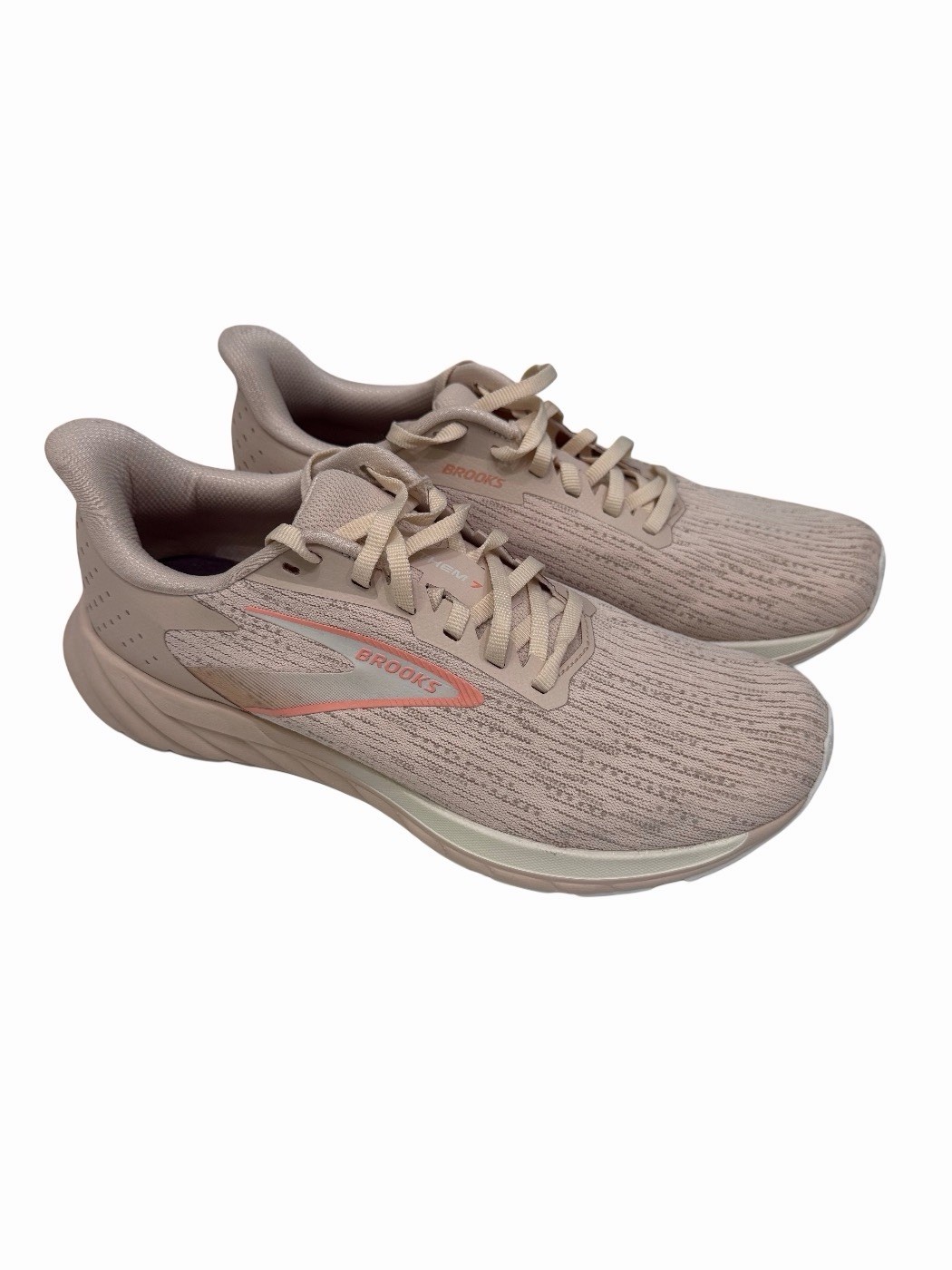 Brooks Anthem 7 Women’s Size9.5 Athletic Sneakers Almond Grey Desert Flower NWOB