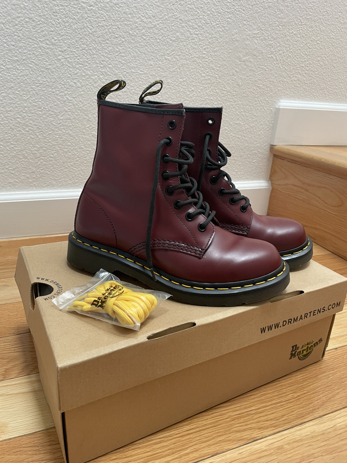 Dr. Martens 1460 Cherry Red Boots. Women’s size 6. Excellent condition. Original