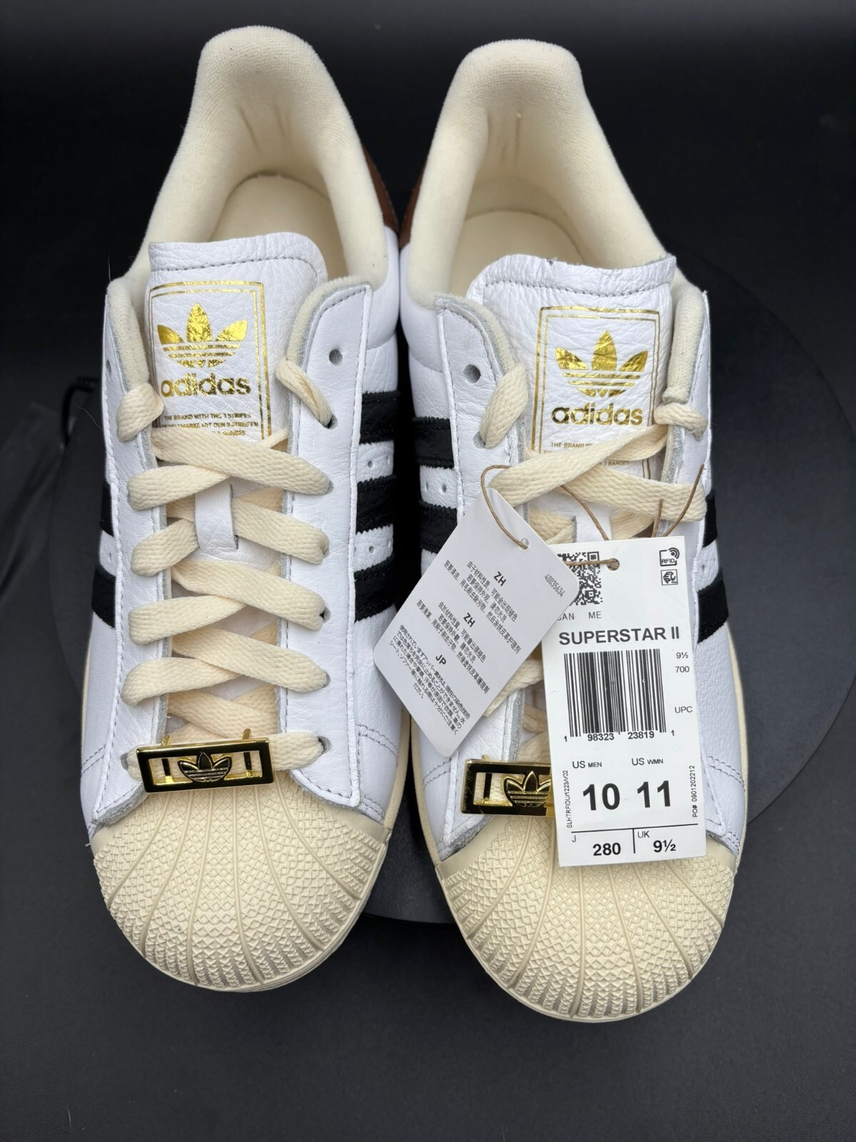 Adidas Superstar II – White/Black – Men’s 10 / Women’s 11