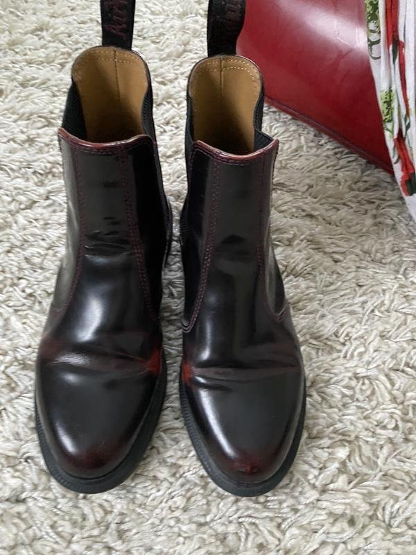 Women Dr Martens boots black leather 38 #3K6O