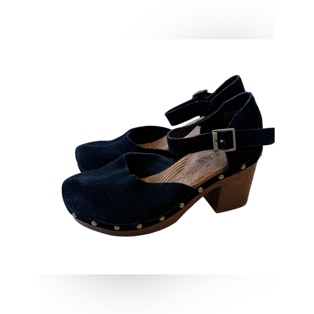 Korks Evah Clog, Black Suede size 7