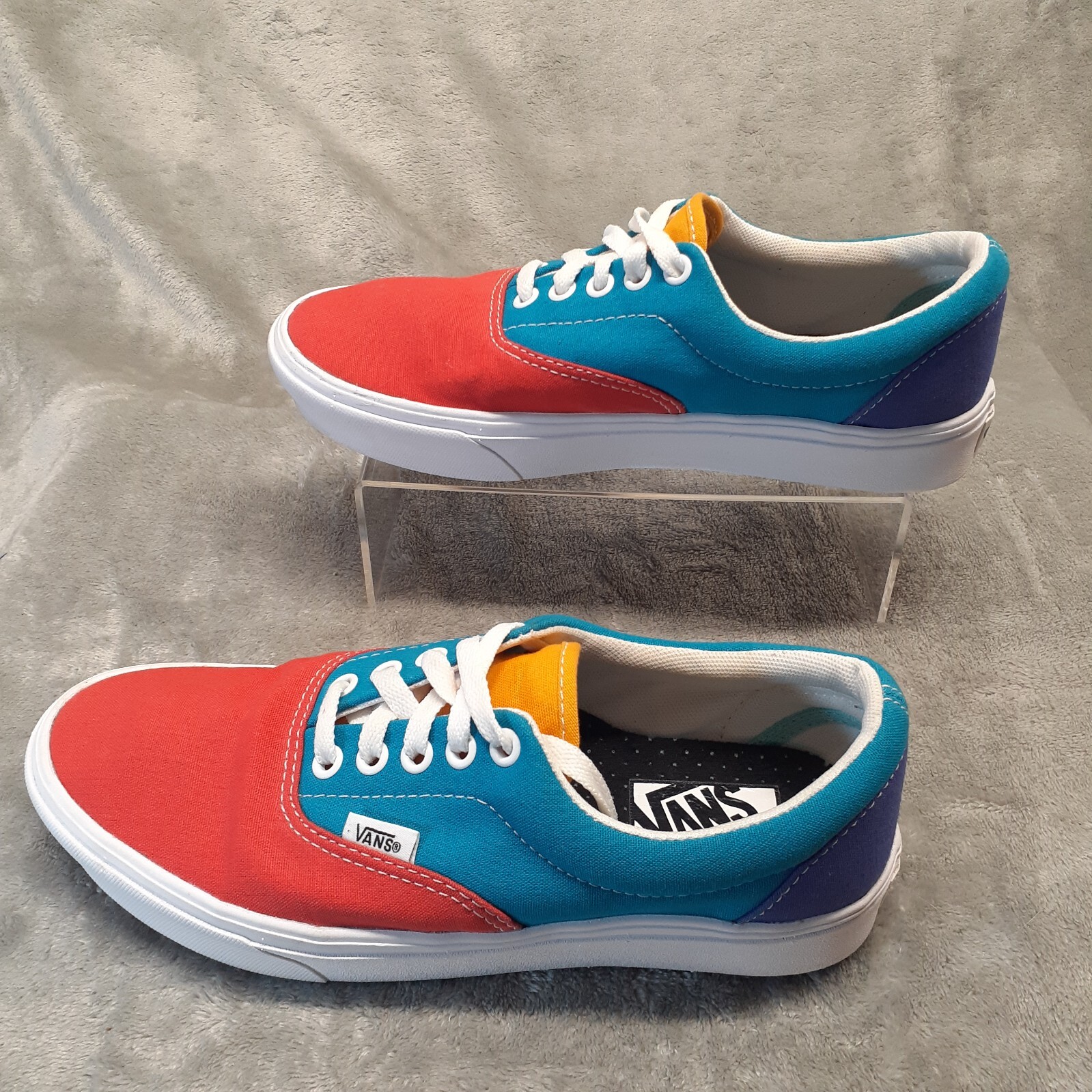 Vans Classic Women 8.5/Men 7 Comfycush Era Multi Color Block Low Top Canvas