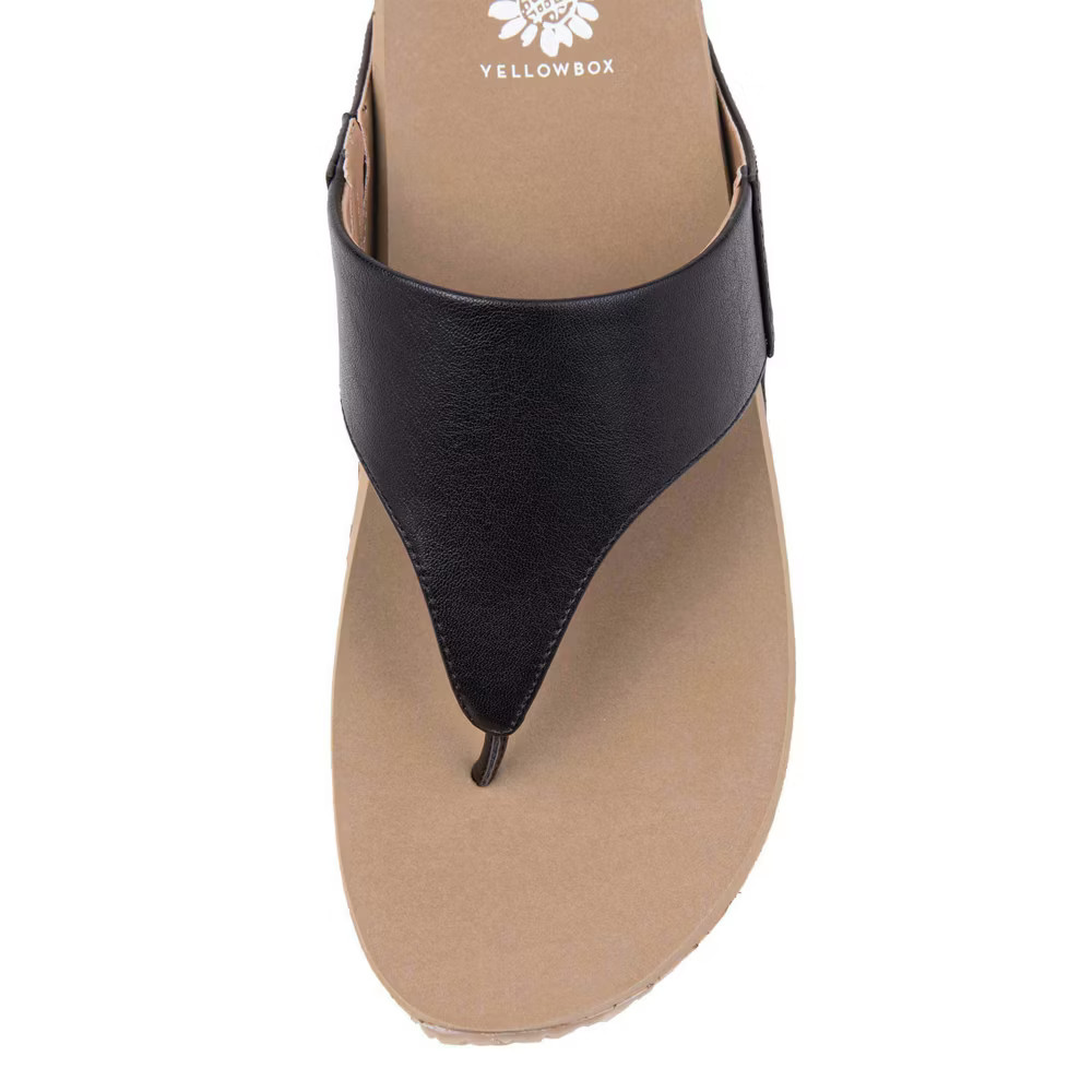 Women Bandini Flatform Sandal – Yellow Box – Black 7