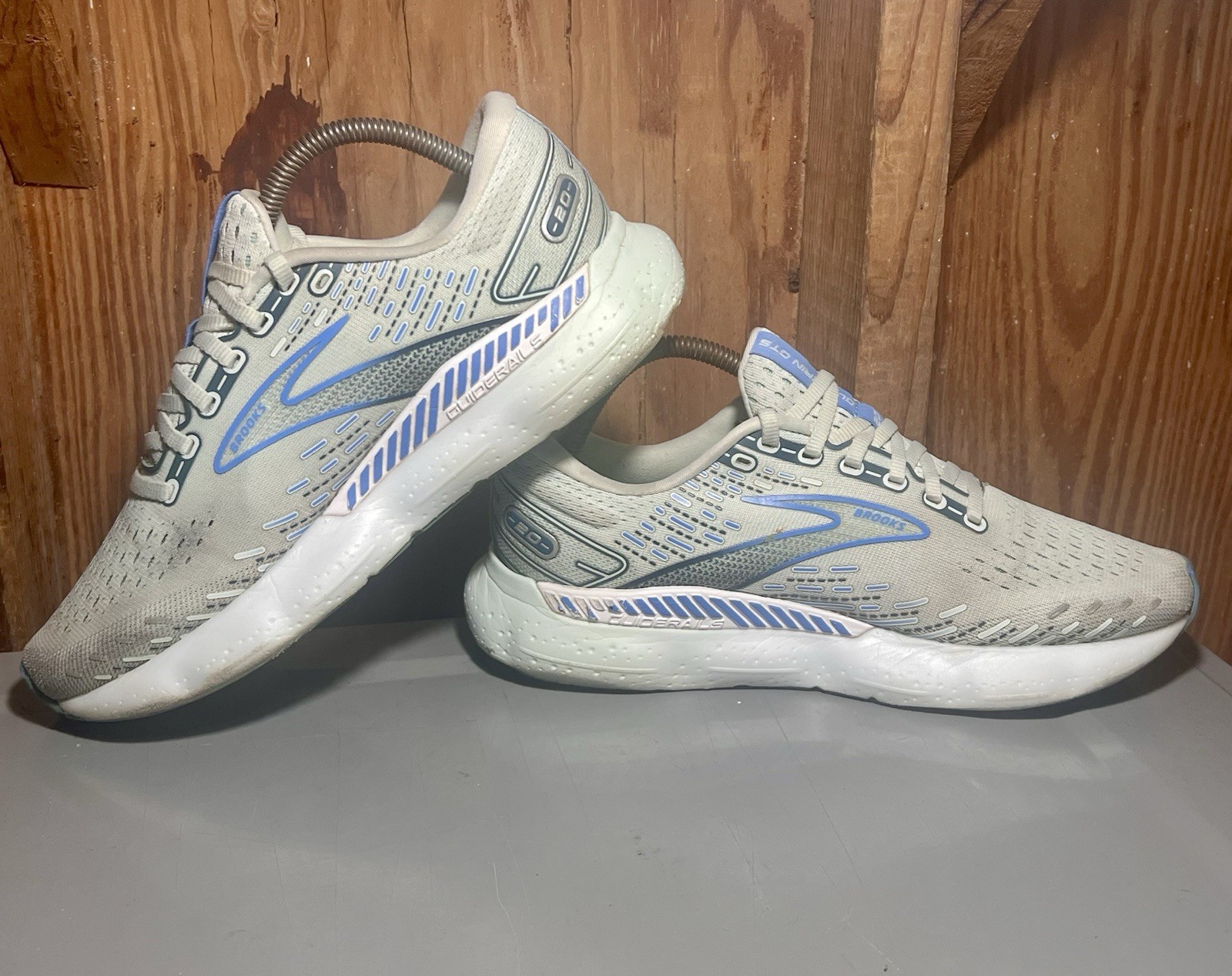 Womens 9.5 B Brooks Glycerin GTS 20 Running Shoes Aftermarket Insoles