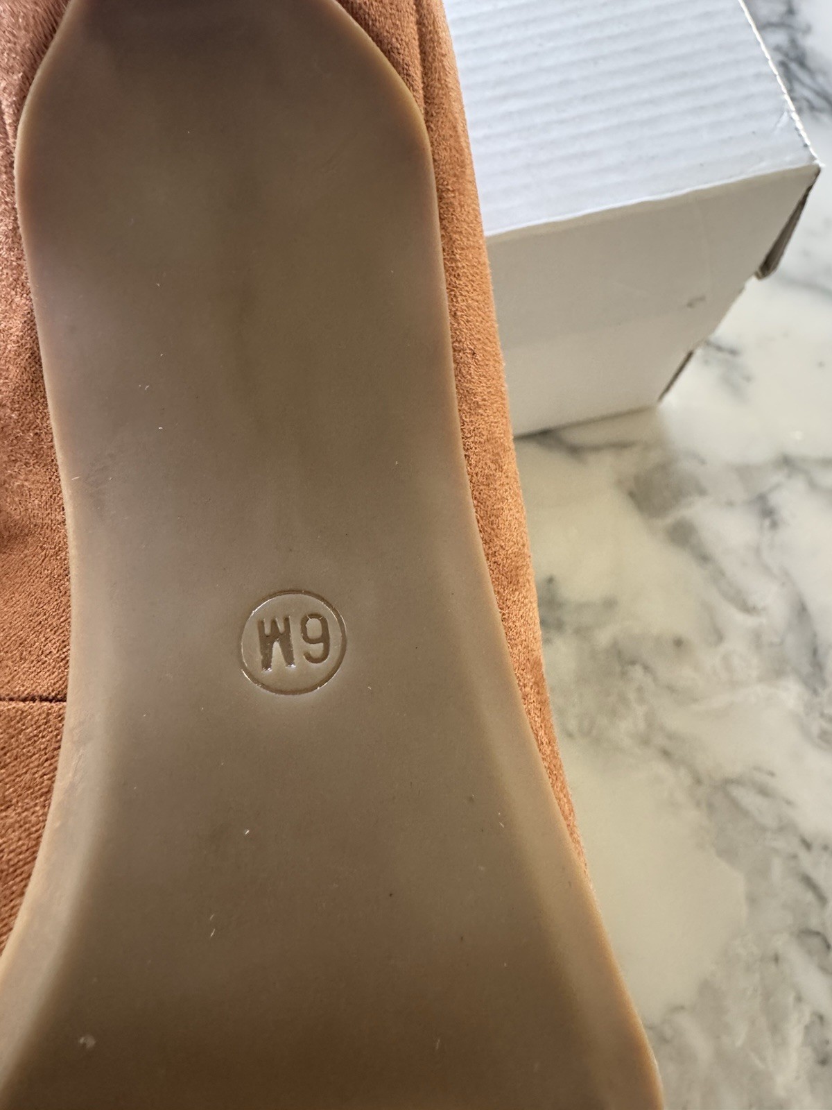 New Calvin Klein Greta Chestnut Suede Pointed-Toe Pumps, Silver Metal CK Logo