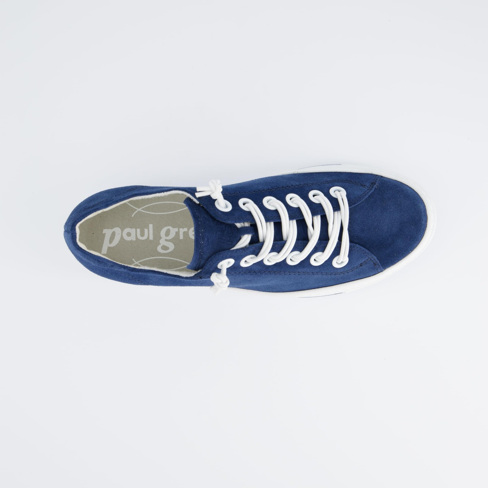 Paul Green Unisex Low-Top Sneaker, Removable Insole, Lightweight EVA Sole, Blue
