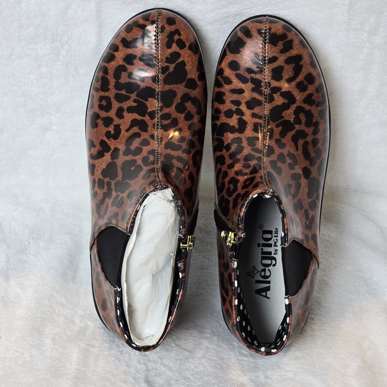 Alegria Climatease Womens Boot Leopard Size US 6-6.5 EU 36 NEW W/O Box