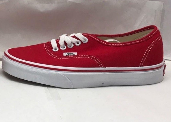 Vans Authentic Red Canvas Sneakers – Brand New with Box Mens 6.5 / Womens 8 NEW!