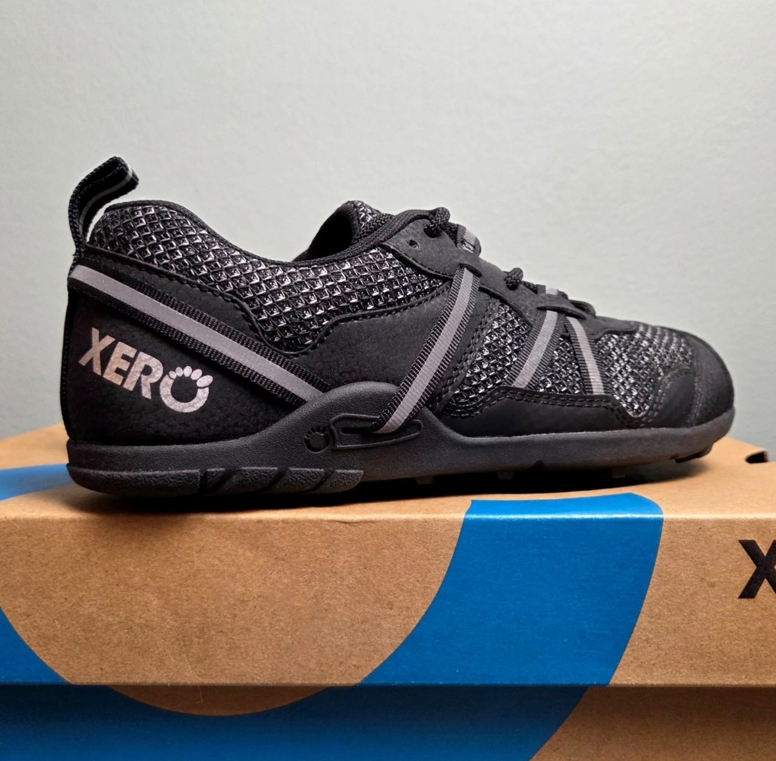 NIB! XERO Shoes Barefoot TerraFlex II Trail Sneakers Women Wide Toe Box Black