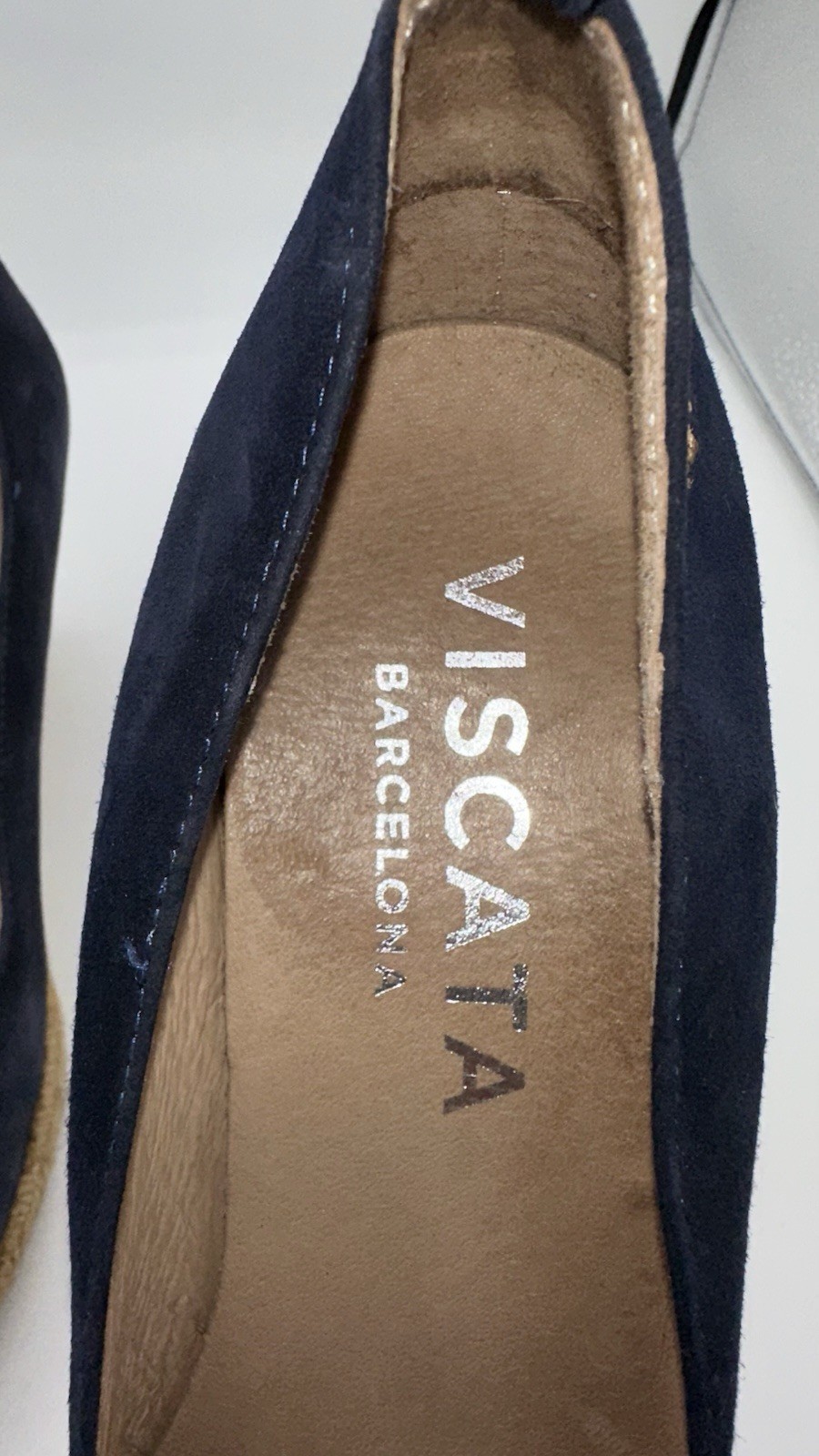 Viscata Barcelona espadrilles wedge shoes Dark blue size US 9-9.5 EUR Sz 40 AA23