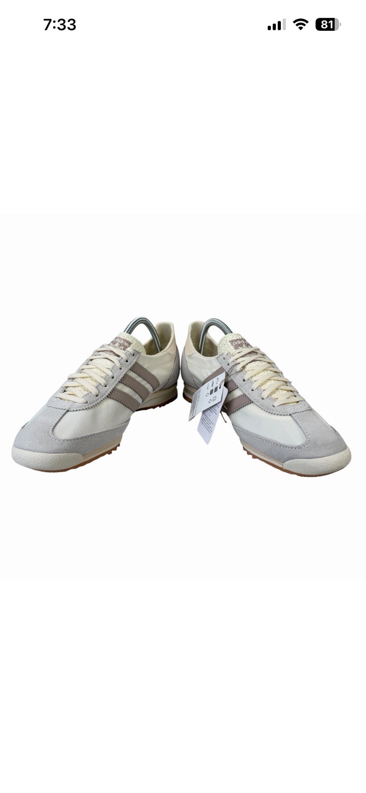 10.5W Adidas SL 72 OG Off White Taupe Shoes JH7394 Women’s