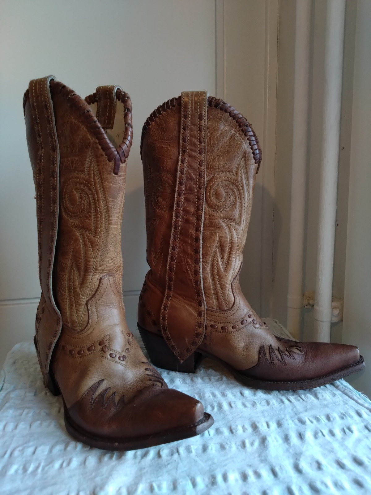 MEXICANA BROWN SIZE 40,US9,UK 7 COWBOY BOOTS