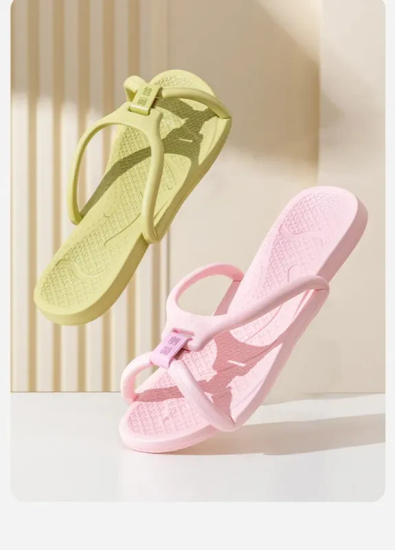 Foldable Travel Slippers Unisex EVA Flip Flops Hotel Non Slip Bathroom Indoor