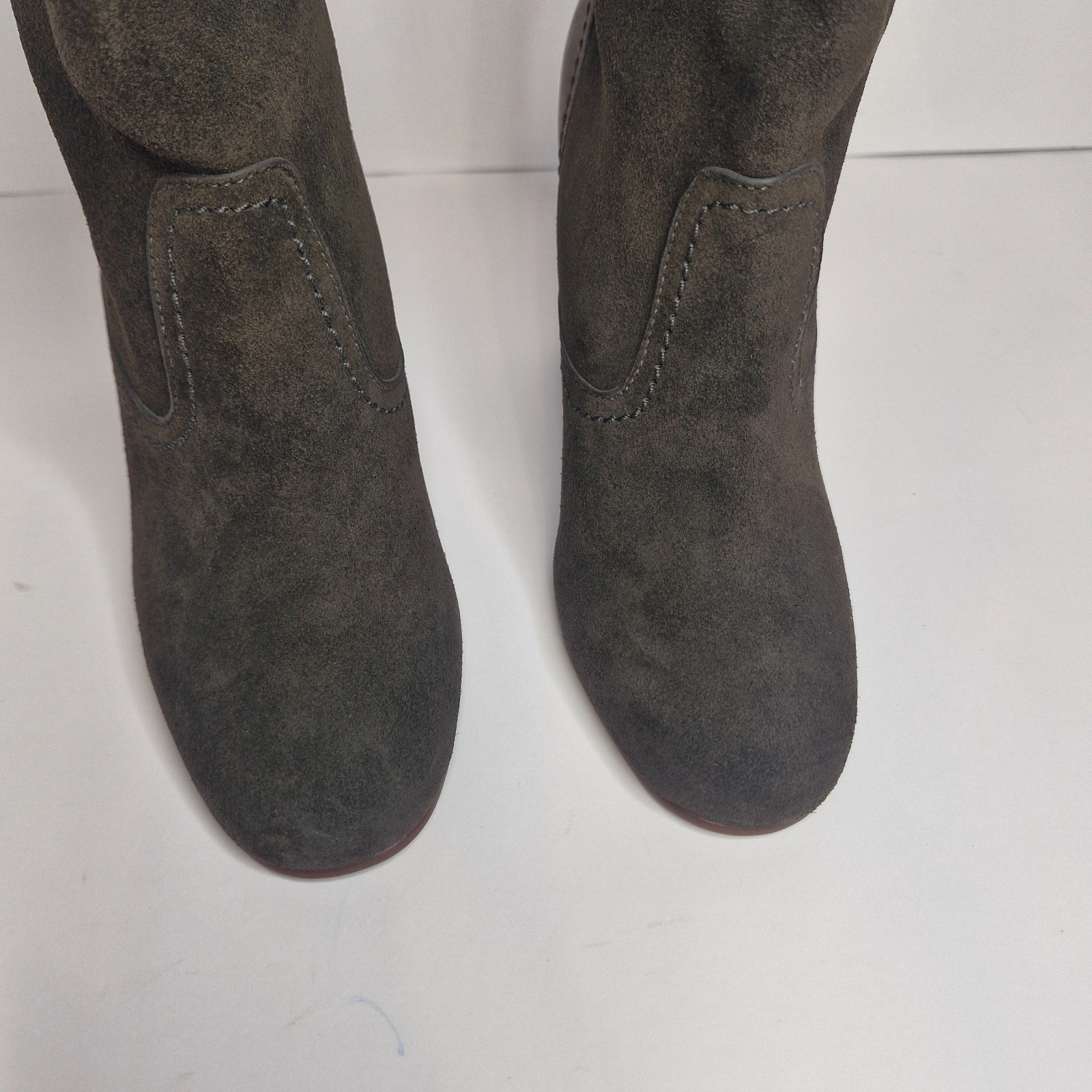 See By Chloe Lace Up Suede Brown Boots Very Good Condition Sz 37 /AU6.5 Soft