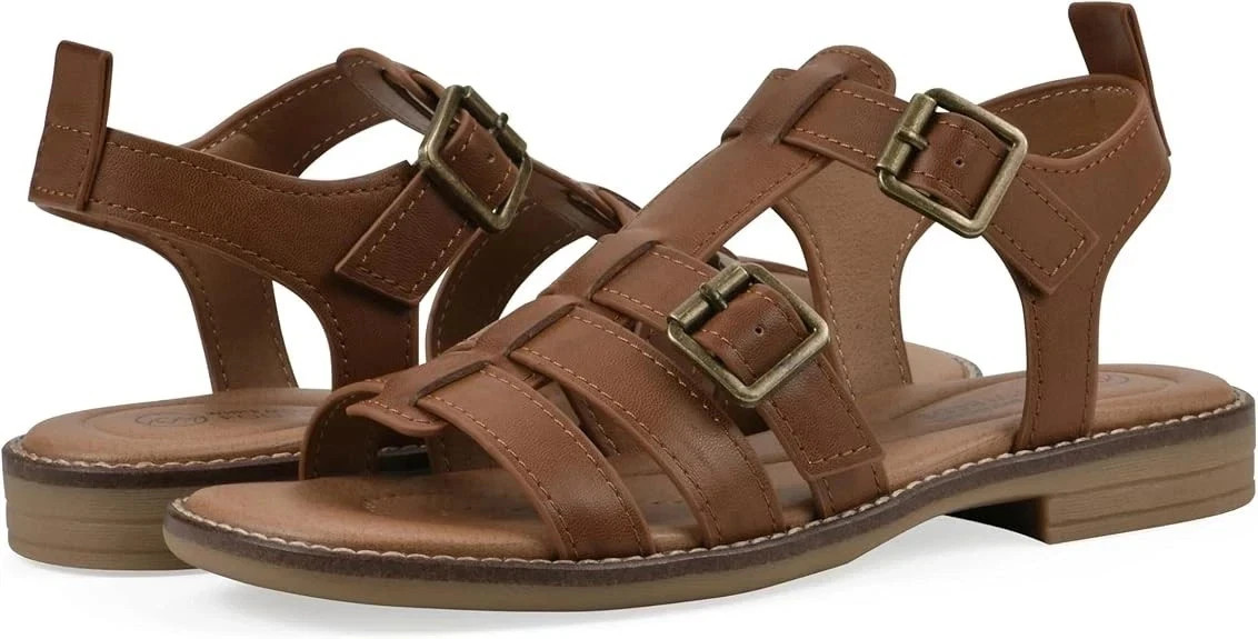 White Mountain Women Mayday Brown Gladiator Sandals Size 8.5M New